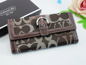 Chelsea Wallets 1901-Chocolate with Brown Leather and Half Moon