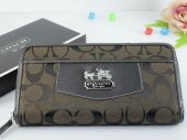 Madison Wallets 2036-Chocolate "C" Logo and Gold Coach Brand wit