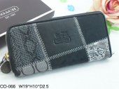 Poppy Wallets 2283-Colorful Cloth and Indigo Leather