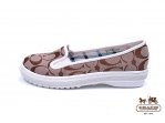 Coach Flats 4415-Sandy and White