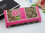 Poppy Wallets 2217-Clubs Mark and Sandy Cloth with Pink Leather