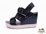 Coach Wedges 4920-Coach Brand and Black
