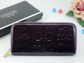 Coach Wallets 2619-All Voilet Leather with Inlaid "C" Logo