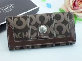 Waverly Wallets 2529-Silver Button and Indigo with Chocolate Lea