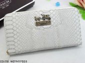 Madison Wallets 2029-All White Varvity Leather with Gold Coach B