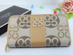 Coach Wallets 2710-Tetracyclic "C" Logo and White with Tan Leath