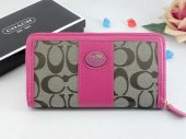 Sutton Wallets 2402-Sandy Cloth and Gold Coach Brand with Pink L