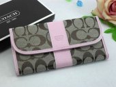 Poppy Wallets 2212-Half Moon "C" Logo and Sandy Cloth with Pink