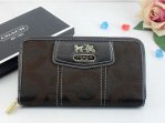 Madison Wallets 2069-Gold Coach Brand and Indigo Cloth with Brow
