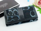 Poppy Wallets 2228-Black Belt in Middle with Indigo Cloth