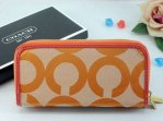 Coach Wallets 2768-Orange with Yellow Strong "C" Logo