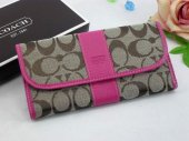 Poppy Wallets 2210-Half Moon "C" Logo and Sandy Cloth with Rose