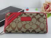Poppy Wallets 2313-Sandy Cloth and Red Leather in Upper-left wit