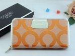 Madison Wallets 2057-Orange and Strong "C" Logo with White Leath