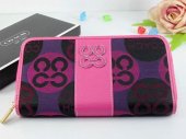 Coach Wallets 2712-Tetracyclic "C" Logo and Puple with Pink Leat