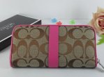 Poppy Wallets 2300-Sandy Cloth and Half Moon C Logo with Pink Le