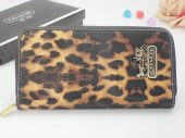 Coach Wallets 2806-Woodly Leopard and Gold Coach Brand