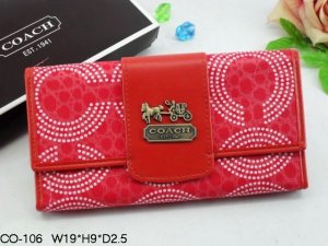 Chelsea Wallets 1942-White Linked "C" Logo and Red Leather