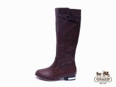 Coach Boots 4204-Chestnut Half Moon "C" Logo with Brown Leather
