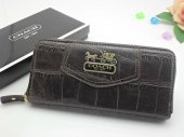 Madison Wallets 2085-Gold Coach Brand and Brown Leopard Leather