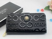 Waverly Wallets 2507-All Black Leather and Heaved "C" Logo