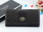 Sutton Wallets 2405-Gold Coach Brand and Indigo Cloth with Choco