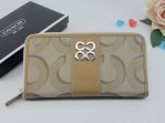 Coach Wallets 2754-Sandy and Metal Logo with Tan Leather