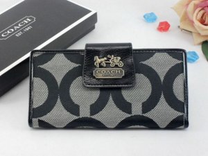 Chelsea Wallets 1960-Grey and Strong "C" Logo with Black Leather