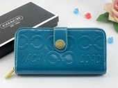 Waverly Wallets 2510-All Blue Leather and Heaved "C" Logo