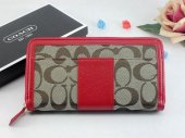 Sutton Wallets 2414-Sandy Cloth and "C" Logo with Red Leather