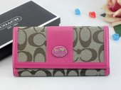 Sutton Wallets 2404-Gold Coach Brand and Sandy Cloth with Pink L