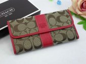 Poppy Wallets 2209-Half Moon "C" Logo and Sandy Cloth with Red L
