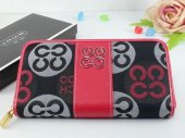 Coach Wallets 2709-Tetracyclic "C" Logo and Black with Red Leath
