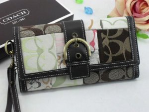 Chelsea Wallets 1924-Colorful Cloth with Half Moon C Logo and Bl