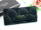 Coach Wallets 2654-Strong "C" Logo and Black with Black Coach Br