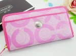Waverly Wallets 2521-Silver Button and Pink with Embedded Line "