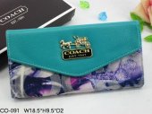 Coach Wallets 2672-Painting and Blue Leather with Coach Brand