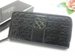 Coach Wallets 2786-Black Leather and Retraction "C" Logo