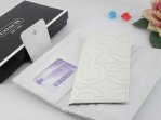 Chelsea Wallets 1955-All White Leather and Strong "C" Logo
