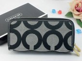 Coach Wallets 2767-Grey with Black Strong "C" Logo