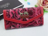 Coach Wallets 2667-Coach Brand and Red Serpentinite