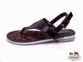 Coach Sandals 4710-Chestnut and Coach Brand with Chocolate Leath