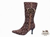 Coach Boots 4235-Gold Ring Logo and Sandy with Black Tip