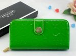 Waverly Wallets 2514-All Green Leather and Heaved "C" Logo
