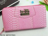 Madison Wallets 2032-All Pink Varvity Leather with Gold Coach Br