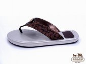 Coach Sandals 4701-Chestnut and White