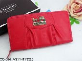 Madison Wallets 2005-All Red Leather and Gold Coach Brand
