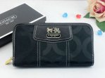 Madison Wallets 2068-Gold Coach Brand and Black Cloth with Indig