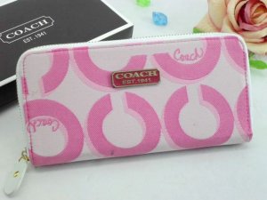 Coach Wallets 2663-White and Red Strong "C" Logo with Coach Bran