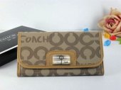 Coach Wallets 2719-Sandy and Chestnut "C" Logo with Tan Leather